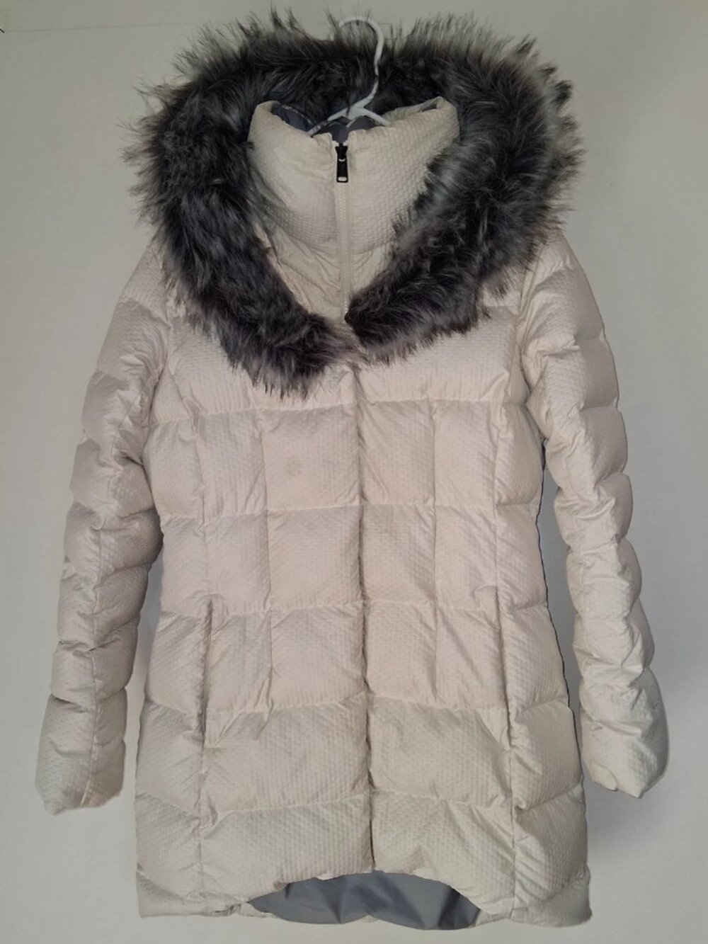 The North Face Hey Mama Parkina 550 Down Puffer Parka Fur Women's M White Hooded